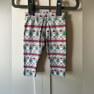 Christmas Holiday Winter Festive Baby‎ Leggings Sweater Pattern Size 6-9 Months